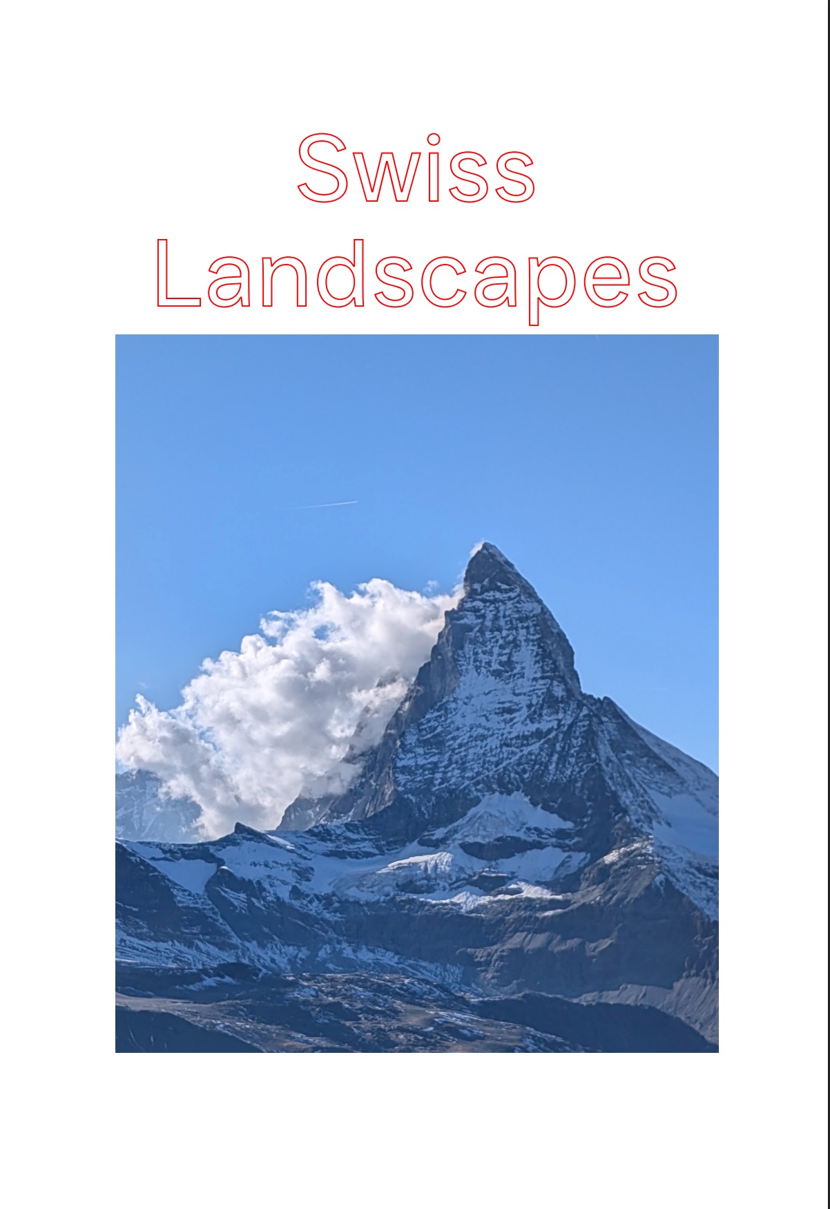 Cover of Swiss Landscapes